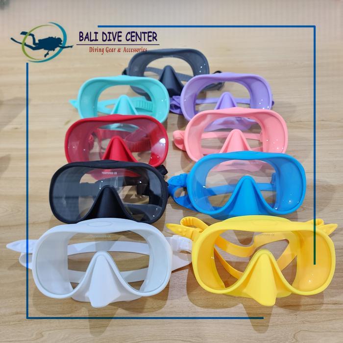 Mask Diving Frameless Single Lens Tempered Glass - Masker Diving