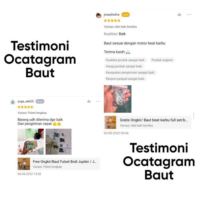 Gratis Ongkir/Baut Supra X 125 / Baut Body Motor Supra X 125 Lengkap/Baut Body Motor Supra X 125