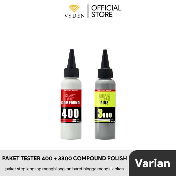 PAKET MENZERNA 400 Kompon Kasar dan 3800 Kompon Halus Pengkilap Body Halus Mobil Motor MURAH