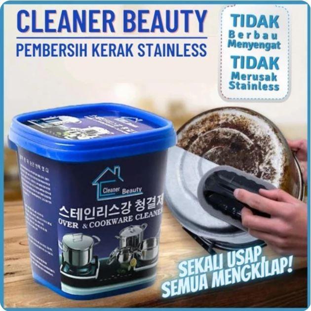 CLEANER BEAUTY CREAM PEMBERSIH PANCI KARAT WAJAN COOKWARE CLEANER BEAUTY KARAT STAINLESS OVER &