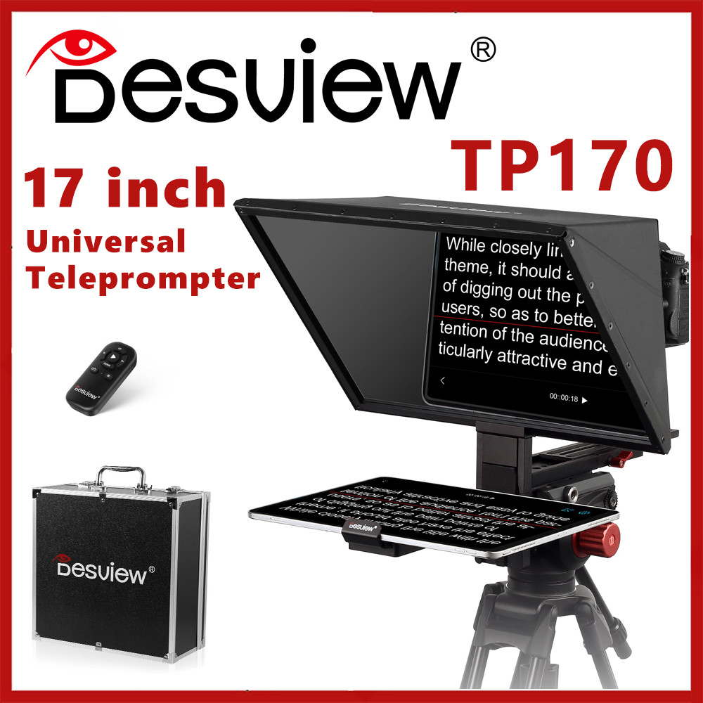 Desview Tp170 Portable Teleprompter Unrsal For Dslr Ca Photo Studio Ipad Smartphone Interview