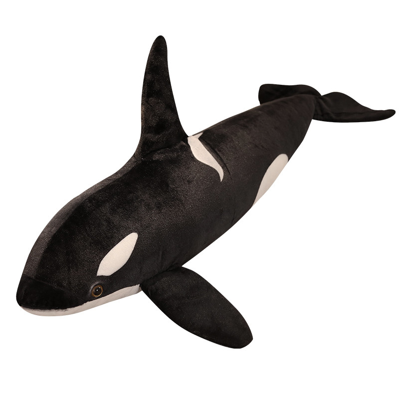 New Lifelike Orcinus Orca Black Killer Whale S Big Fish Cloth Doll Shark Stuffed Sea Animals