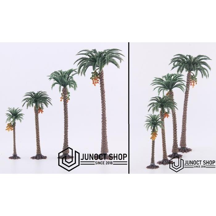Maket Miniatur Pohon Palm Dengan Buah Kurma Bunga Kelapa Kecil Detail
