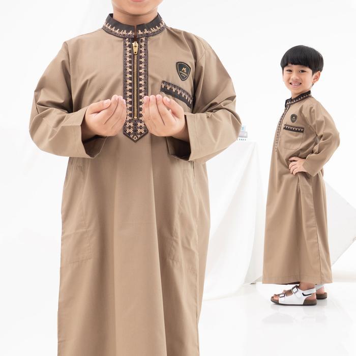 JUBAH ANAK BORDIR PREMIUM 9 - 16 TAHUN LENGAN PANJANG ZAHDAN SERIES ORIGINAL ASSUFFAH