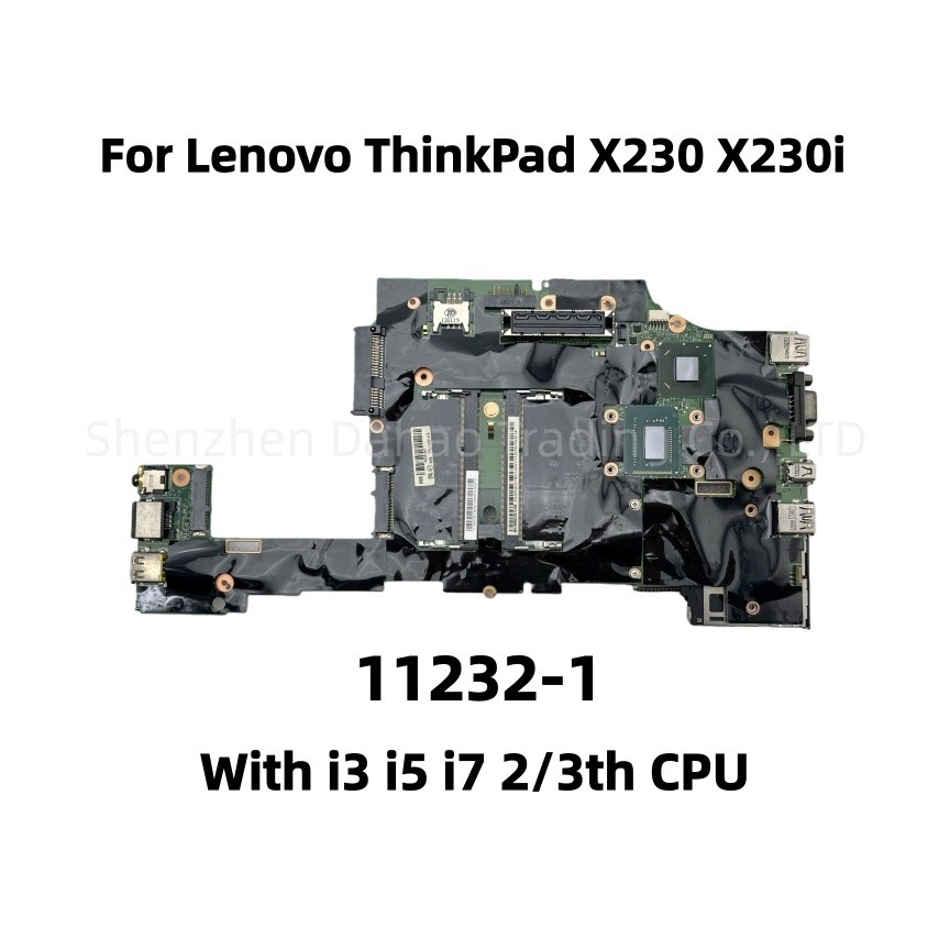 For Lenovo Thinkpad X230 X230i Laptop Motherboard With i3-2350M i3-3120M i5-3320M CPU 04W3720