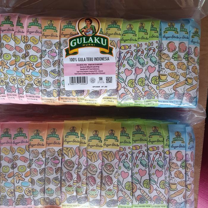 Gula Pasir Gulaku Stick Pack 8Gr X 250 Sachet Sale