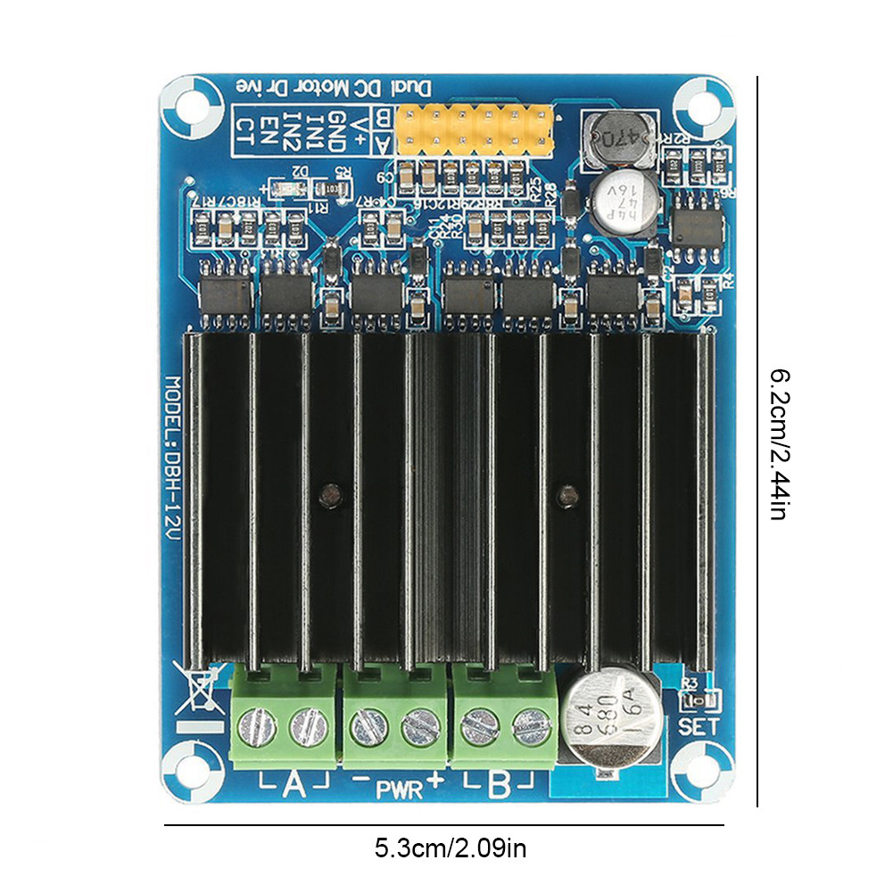 Dual Channel Reversible PWM Speed Control Motor H Bridge DC Motor Speed Reversible Controller Driver