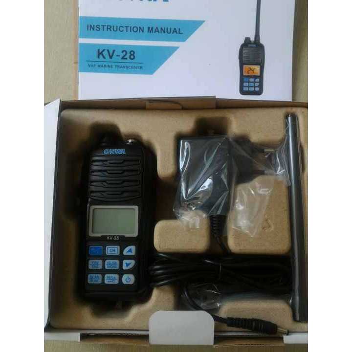 Diskon marine VHF Radio  ONWA KV-28 handheld VHF marine Radio IP-67 Waterproof