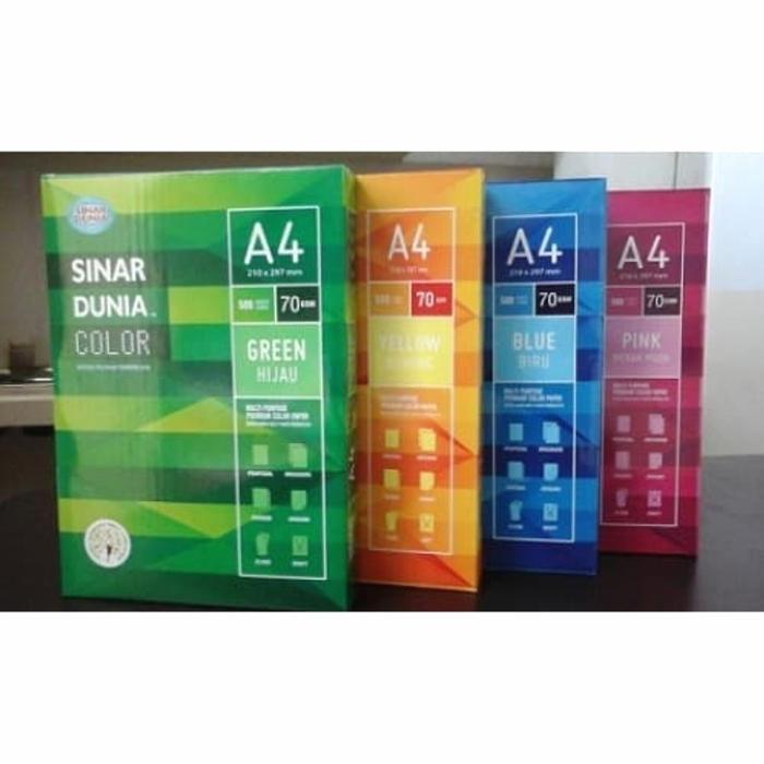 Kertas Hvs Warna Sidu A4 70 Gram