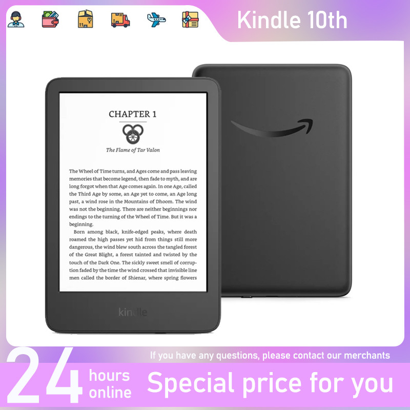 Used Kinde Paperwhite 10th E Ink Built-in Adjustable Lighting 167 PPI Ereader E Ink E-reader E-ink
