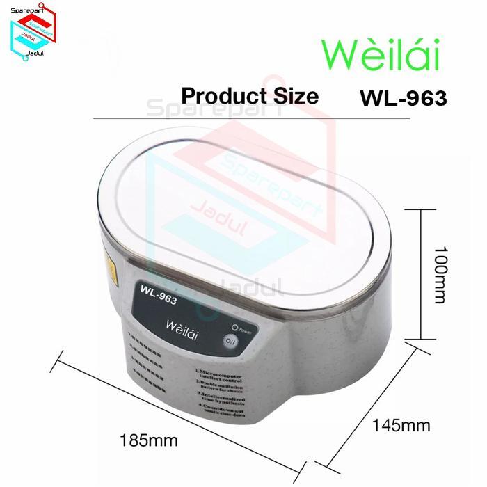Pencuci ULTRASONIC Cleaner Jewelry Glasses Cleaning Weilai 963 / 968