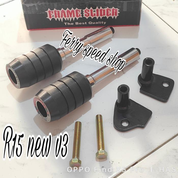 FRAME SLIDER NEW R15 V3 FRAME SLIDER NEW R15 V3 PELINDUNG FAIRING R15