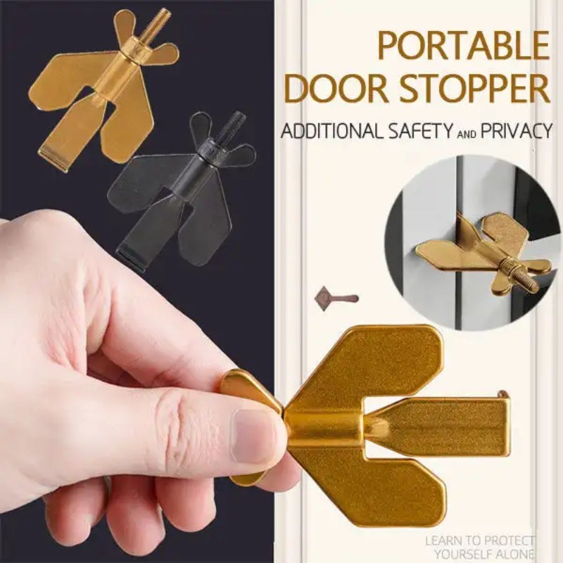 Portable Hotel Door Lock Live alone Self-Defense Door Stop Travel Anti-theft Stopper Childproof Door