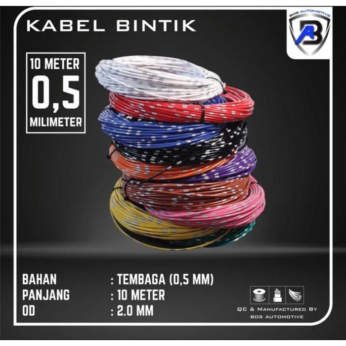 KABEL ROLL BODY - KABEL BINTIK JEPANG 0.5MM x 10 METER