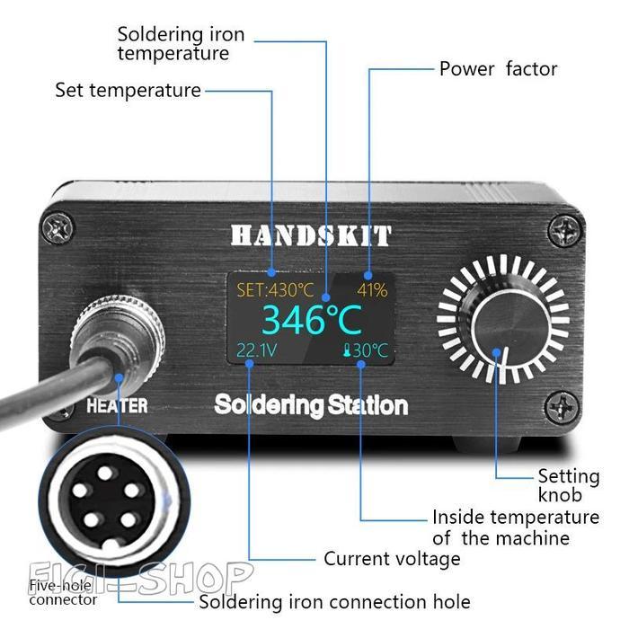 Handskit 72W Solder Station Led Display Adjustable Temperature - T12D
