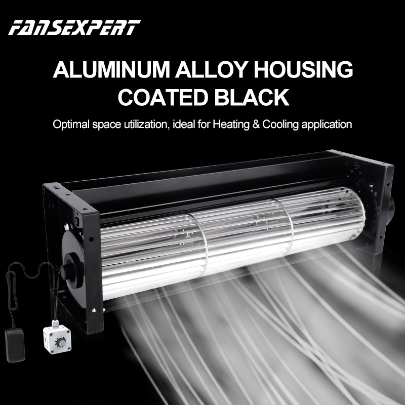 FANSEXPERT 60200 Quiet Cross Flow Fan DC 24V Crossflow Cooling Fan Airflow Crossflow Ventilation