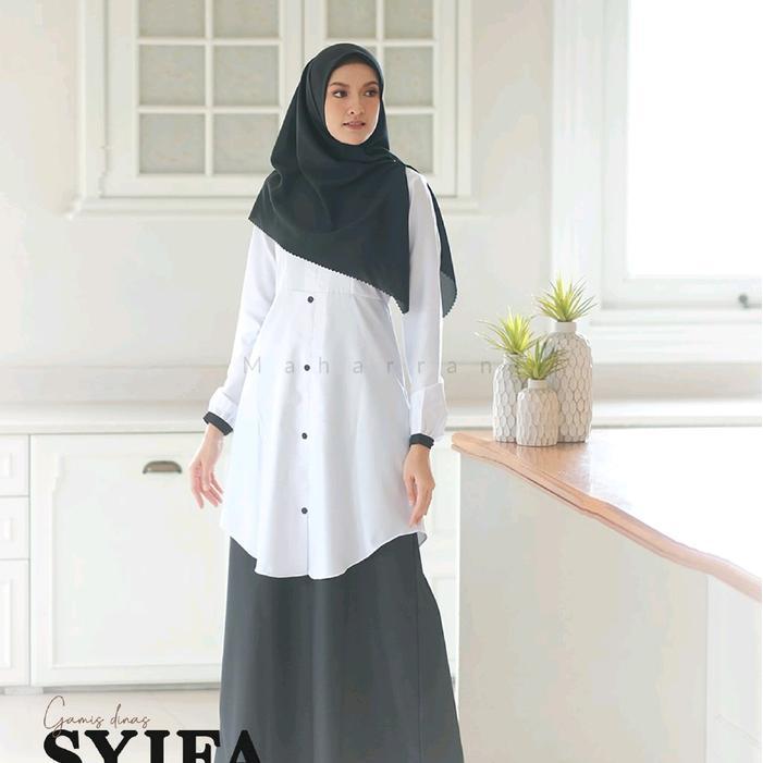 SIAPKIRIM Syifa Dress Maharani Seragam Dinas Pemda Wanita Bahan Katun Baju Dinas Pemda Wanita