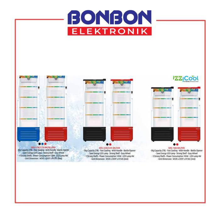 Sanken Showcase Display Cooler 180L SRS-189BK/189MR / SRS 189 BK MR