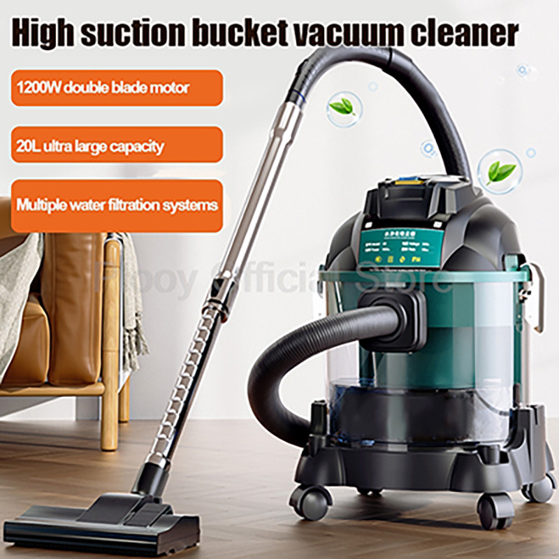 20L Bucket Vacuum Cleaner Blow Wet and Dry Water Filtration Home Appliance Cleaning Machine Carpet
