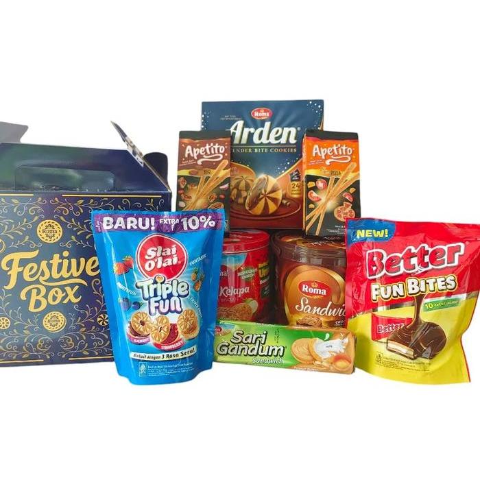 Paket Hampers ROMA Festive Box / Paket Hampers Parcel Lebaran