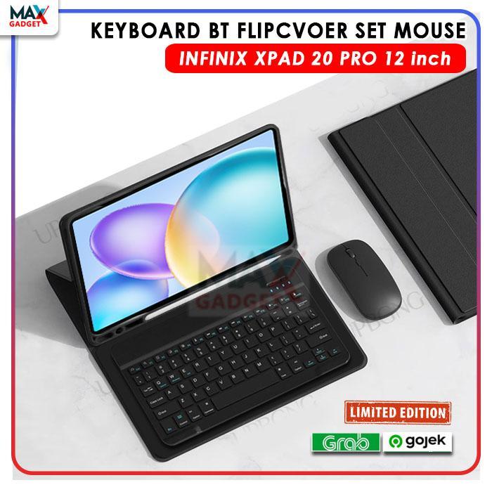Keyboard Case For Infinix Xpad 20 Pro 12 Inch 2025 KHUSUS Keyboard Bluetooth Wireless Mouse Cover