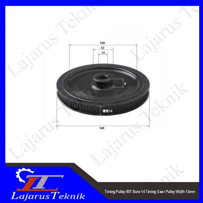 TIMING PULLEY 90T BORE 14 TIMING GEAR PULLEY WIDTH 13MM