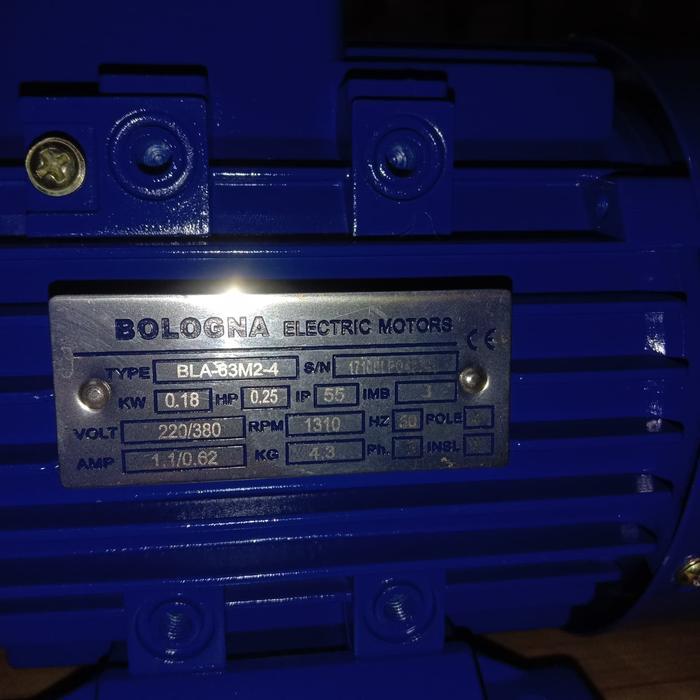 DINAMO 1/4 HP/0.25KW 3PHASE