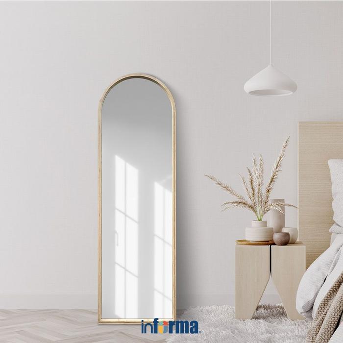 TERMURAH Informa 50X180 cm Arch Cermin Lantai en Kaca Badan Kaca Rias Dekorasi Ruangan Perlengkapan