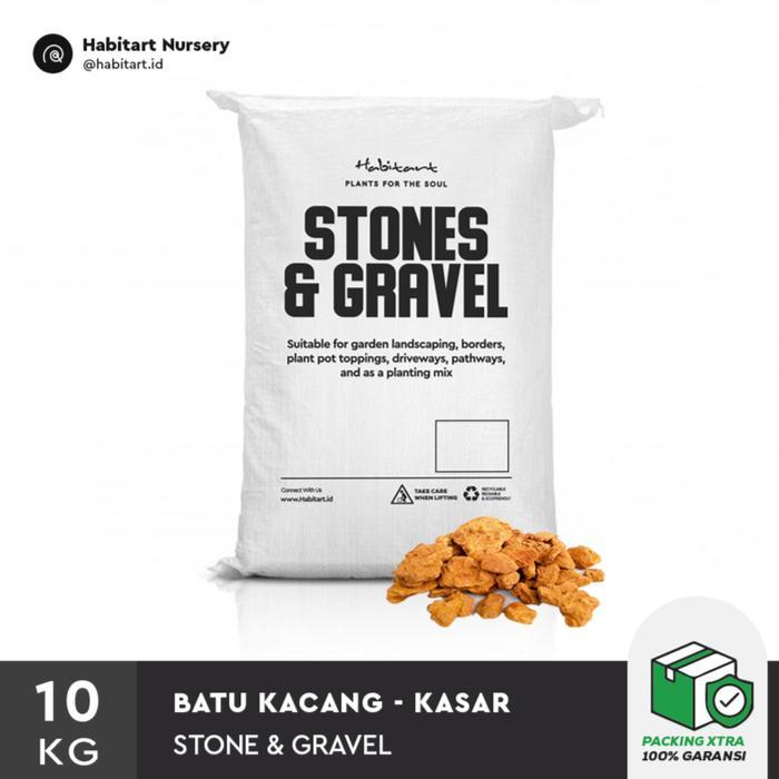 Batu Kacang Karung 10Kg - Pengalas Pot / Gravel Pengalas Taman Tanaman