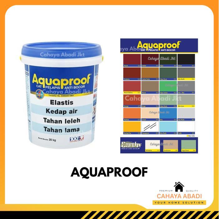 "New" Aquaproof Cat Pelapis Anti Bocor 4KG Kedap Air Tahan Lama & Elastis untuk Bubungan Atap