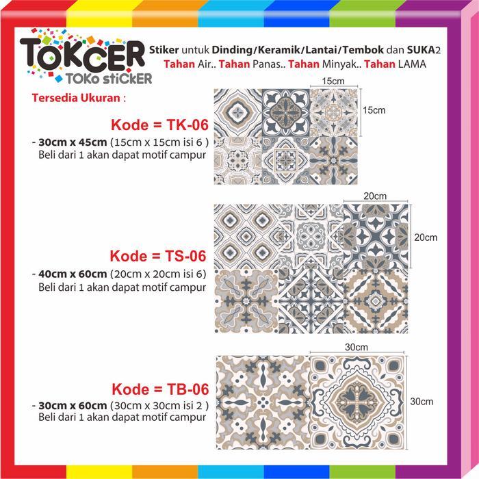 "New" Stiker DINDING Keramik LANTAI Tembok DAPUR Tangga T-06