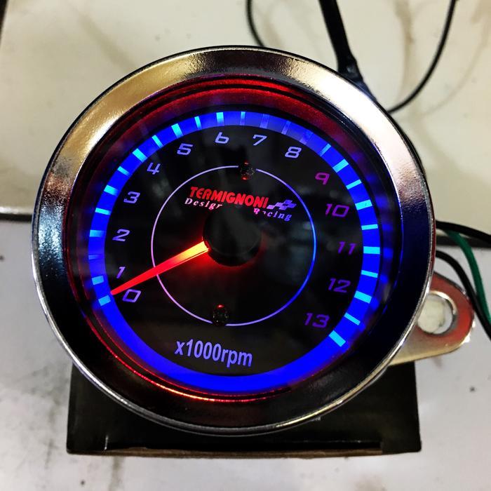 TACHOMETER RPM RACING LED JARUM UNIVERSAL MOTOR