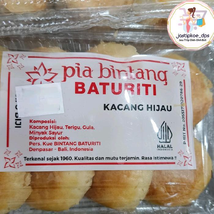 PIA BINTANG BATURITI KEMASAN MIKA ASLI BALI OLEH OLEH KHAS BALI SEJAK 1960 ISI 8 PCS + BUBBLE WRAP