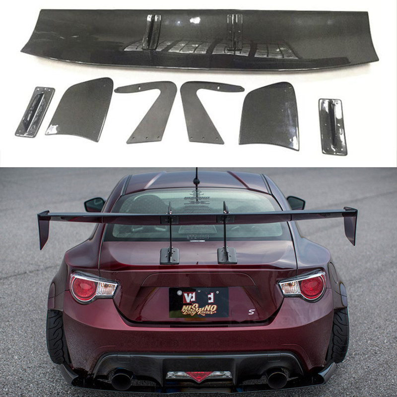 Car-Styling Carbon Fiber Material V Style GT 86 BRZ Rear Trunk Wing Spoiler for Subaru BRZ Toyota 86