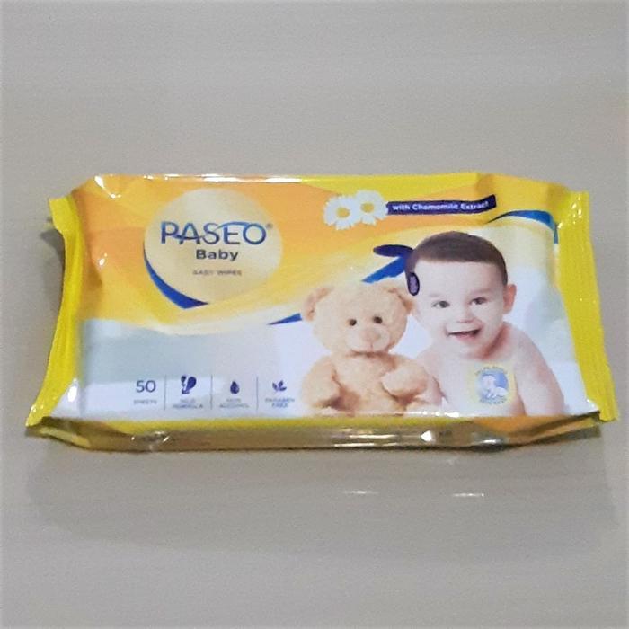 1 Dus - Tisu Basah Paseo Baby Wipes 50S Pasti Diskon