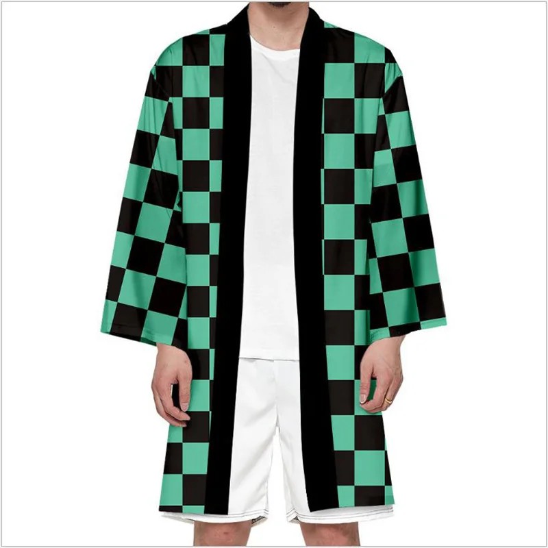 Cosplay Kid Kimetsu No Yaiba Kimono Cardigan Coat Tanjirou Nezuko Tomioka Giyuu Haori Cape Halloween