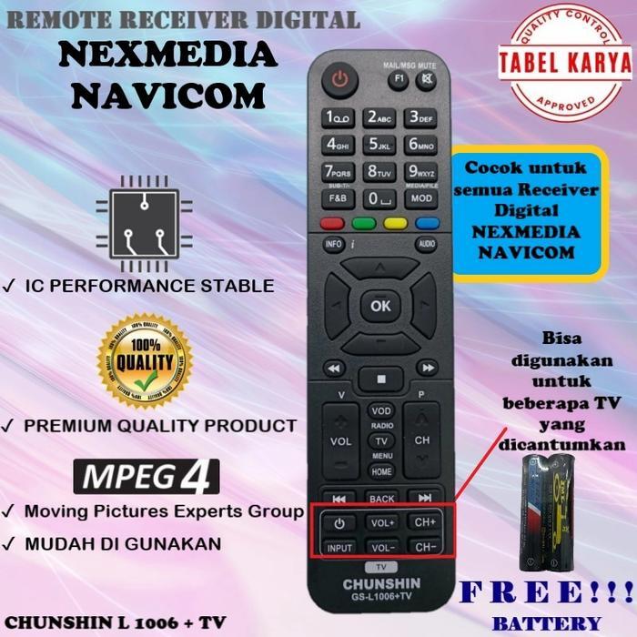 Remote Remot Receiver Digital Nexmedia/Navicom+ Tv Lcd Led
