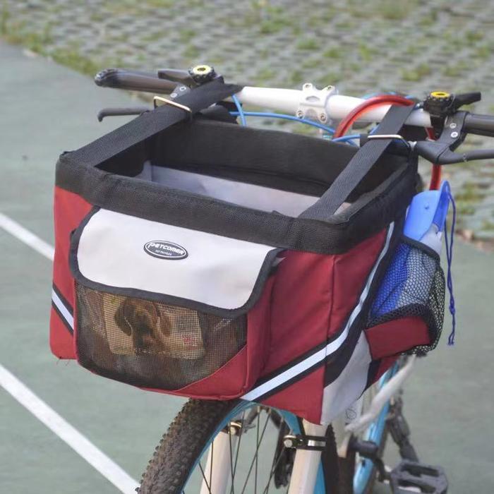 3 IN 1 TAS SEPEDA BUAT ANABUL /ANJING / KUCING / PET BIKE BASKET BAG