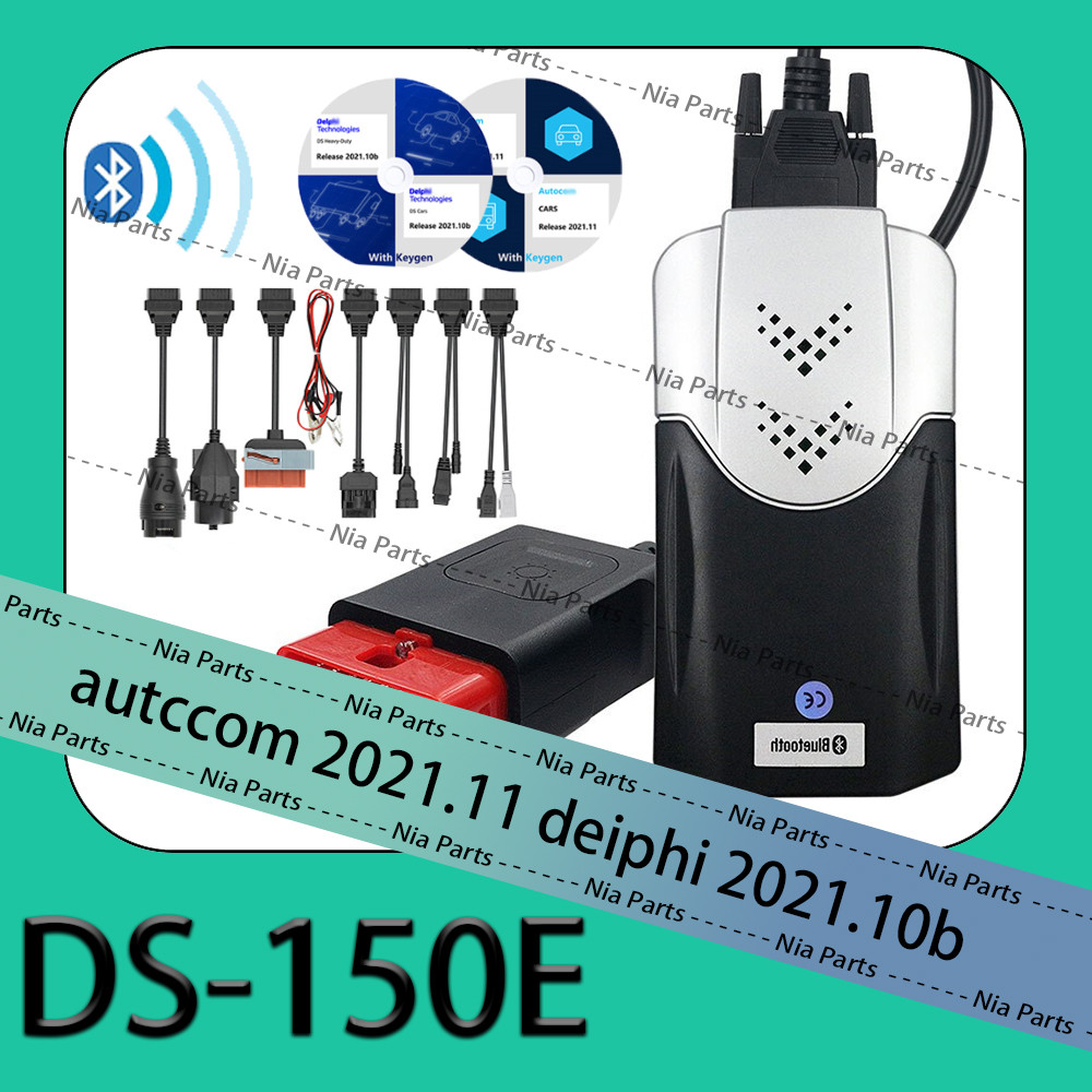 Auto-com 2021 Del-phi 2021 DS-150E with keygen Bluetooth obd2 scanner automotriz ds-150e inspection 