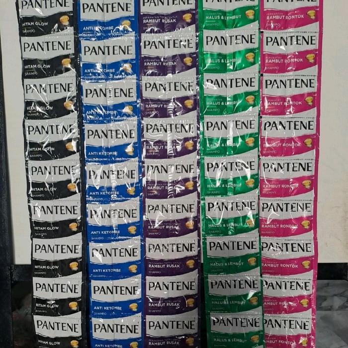 [Minim Beli 6 Renteng] PANTENE Shampo Sachet 10ml - Anti Ketombe/Rambut Rontok/Halus & Lembut/Rambut