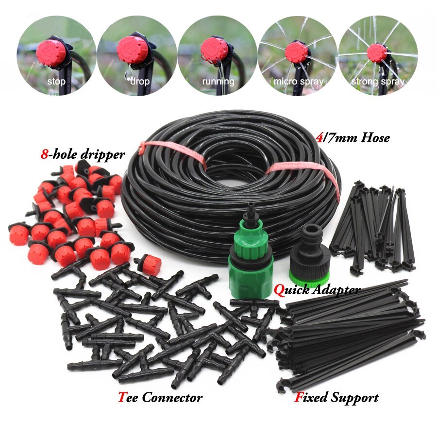 EZ Selang Otomatis Taman Penyiraman Selang Irigasi Tanaman Penyiraman Kit Sistem Drip Diri Air Kit I