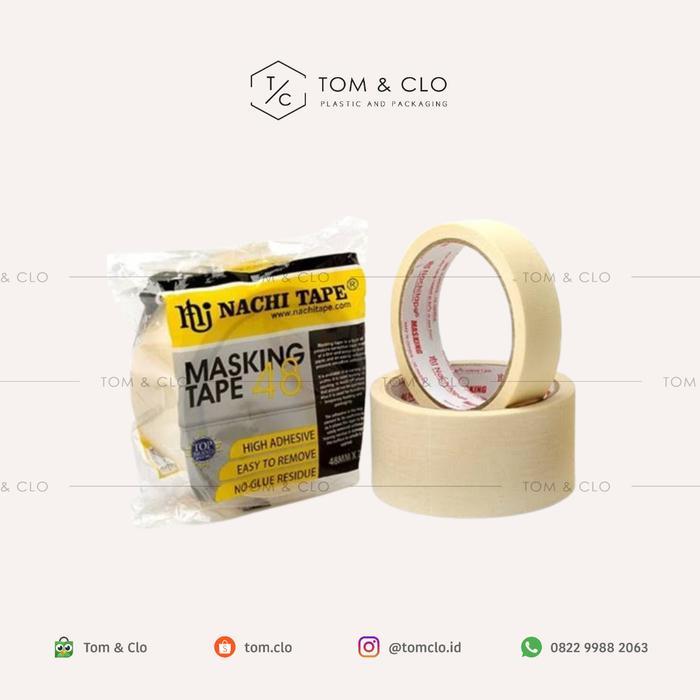 MASKING TAPE / LAKBAN KERTAS NACHI 1 DUS