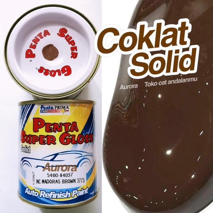 Penta Nc Madoras Brown 2773 5460-84037 Coklat Solid 200Ml Cat Super Gloss Duco Motor Mobil Sepeda