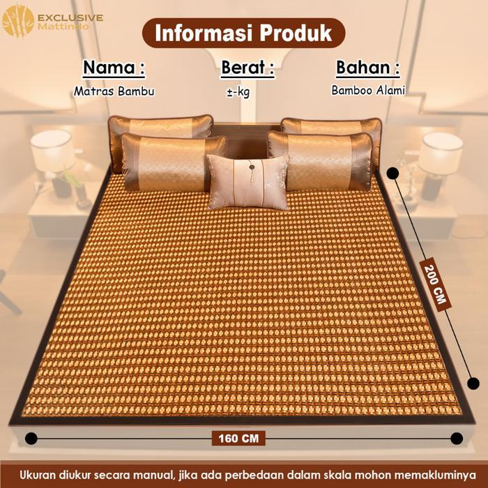 ORIGINAL X3B1-Tikar Bambu / TIkar Lipat Bambu Tatami Ukuran 160cm x 200cm Hadiah READY STOCK