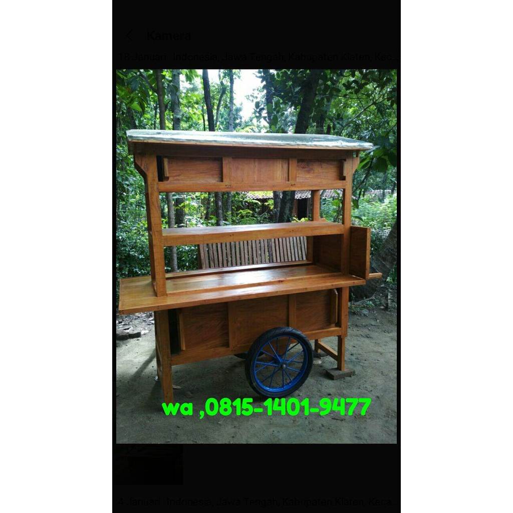 gerobak angkringan tingkat, gerobak angkringan