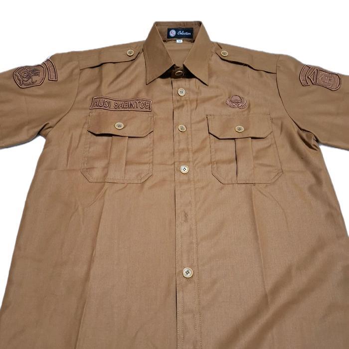 SERAGAM DINAS ASN, PNS, PEMDA, GURU BAJU DINAS TERBARU BORDIR TIMBUL 3D BISA REQUEST NAMA DAN LOGO