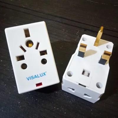 TAS PENYIMPANAN TRAVEL ADAPTOR STEKER COLOKAN SAMBUNGAN KAKI 3 MALAYSIA SINGAPURA KUALITAS PREMIUM