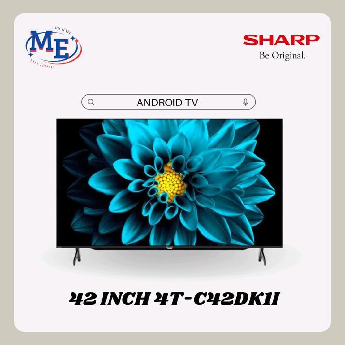 SHARP LED Smart TV Android 42 Inch 4T-C42DK1I Dengan Dolby Audio HDMI 3 Port USB Garansi 5 Tahun Ful