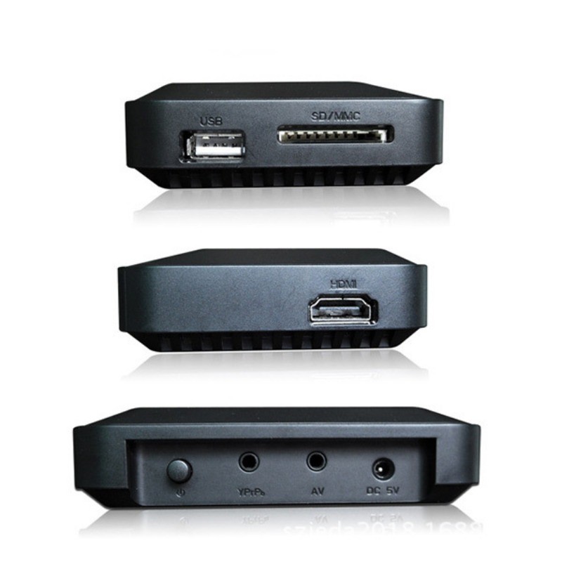 1080P HD Media Player HDMI-compatible Multi-function Hard Disk Video Player SD/MMC TV Videos RMVB