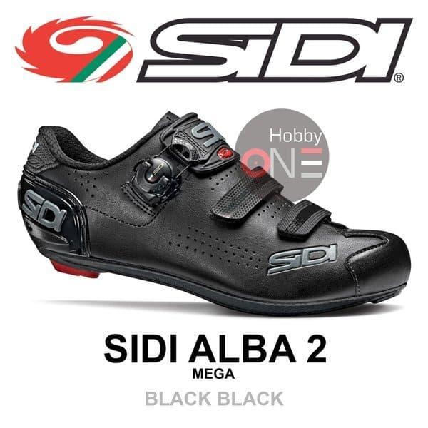 ORIGINAL Sidi 2 MEGA Road Shoes - BLACK BLACK READY STOCK
